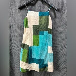 Banana Republic Color Block Mini Flowy Dress Size Medium